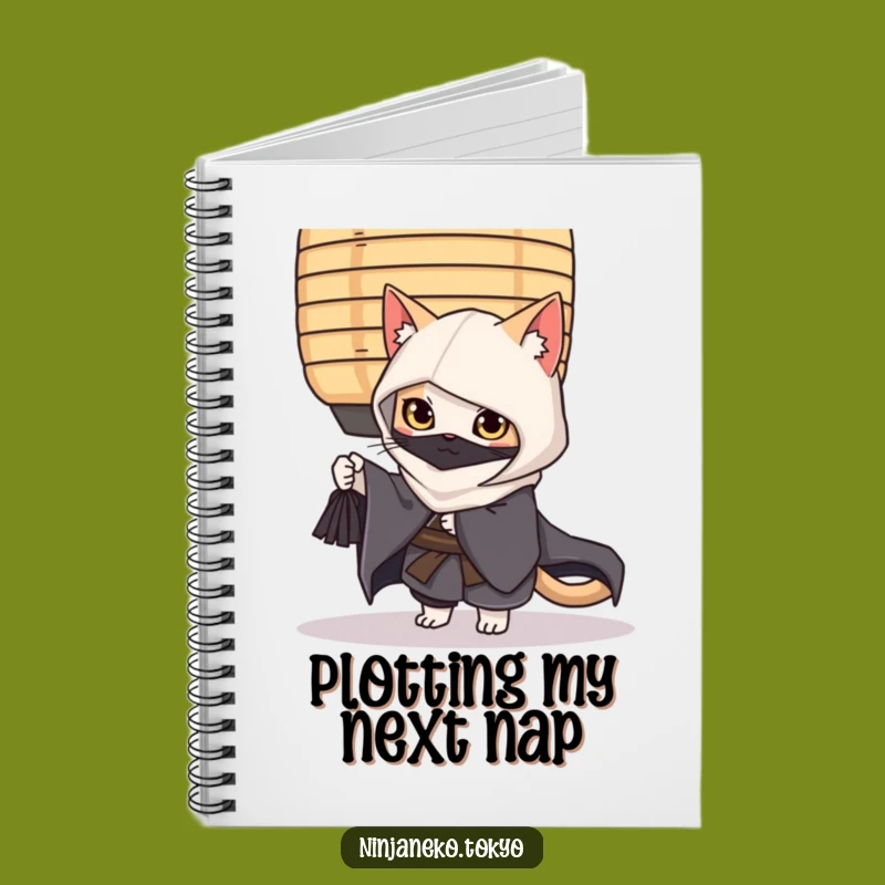 Funny Ninja Cat Kimono Notebook: Jot Down Secrets with Hilarious Style