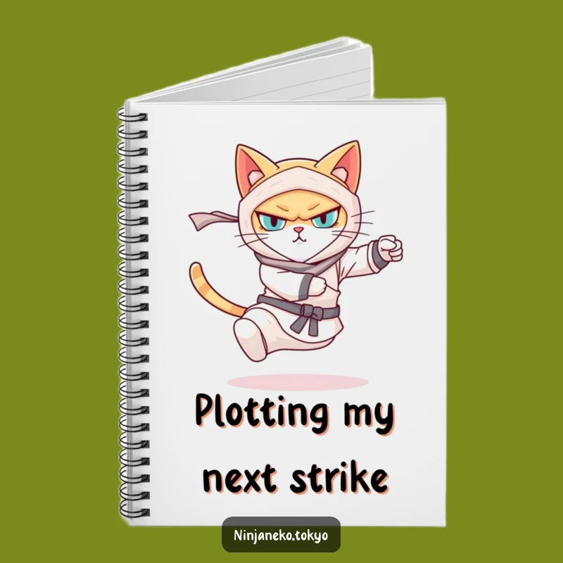 Funny Ninja Cat Notebook - Hilarious Cat Journal for Notes and Ideas
