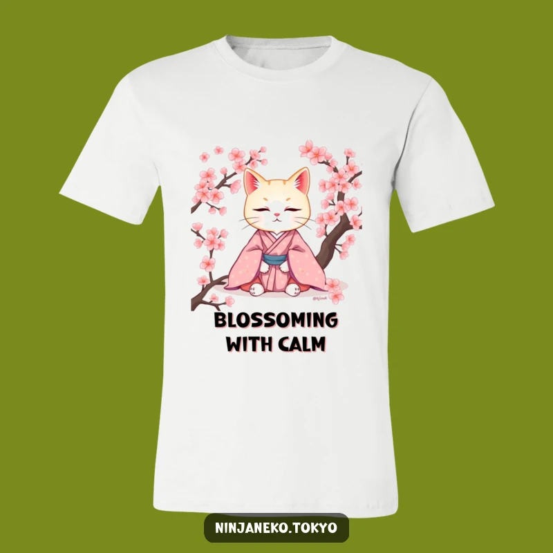 Funny Zen Cat Kimono T-Shirt: Meditate on Style and Comfort